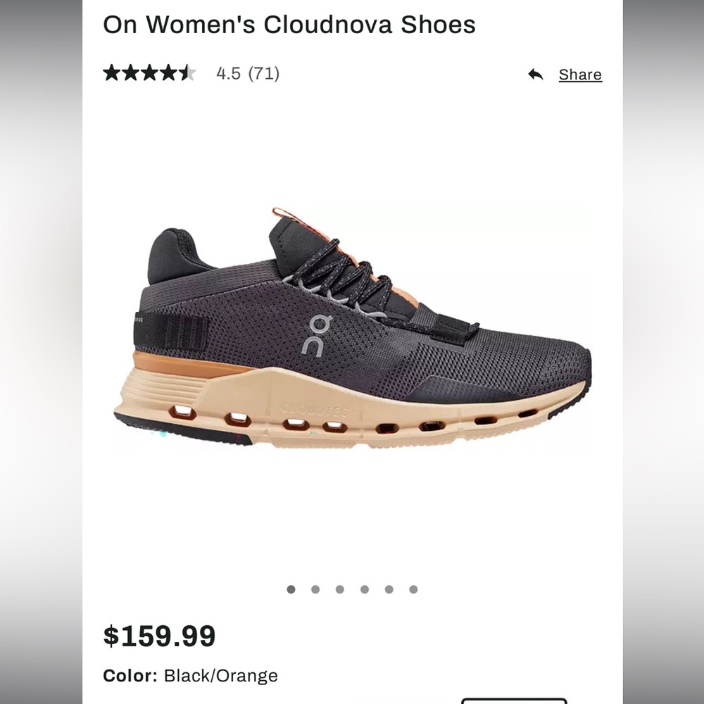 OnCloud Cloudnova size 6.5 women’s